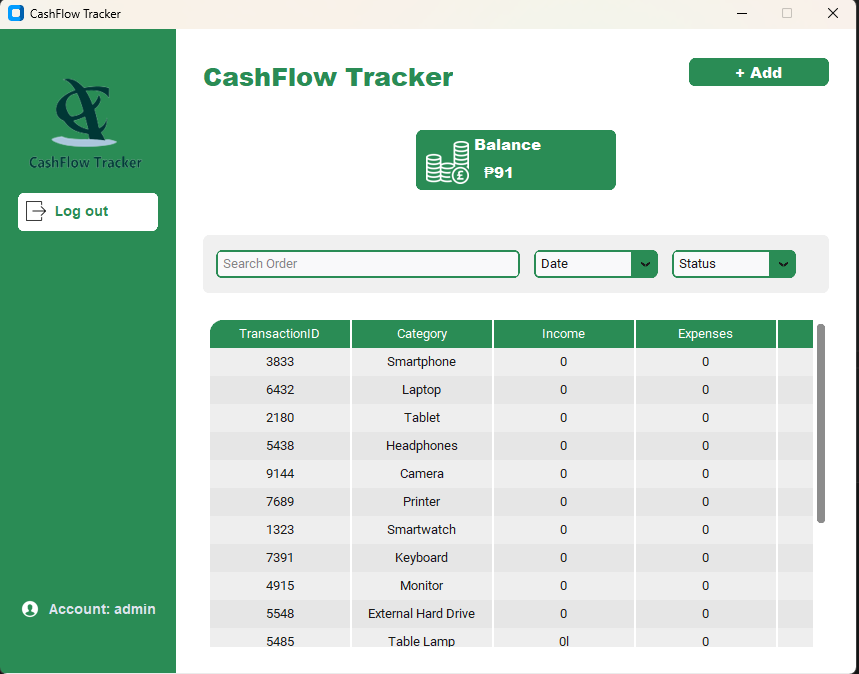 Cashflow Tracker screenshot 1