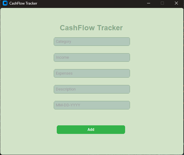 Cashflow Tracker screenshot 2