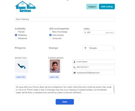 HappyHome Services screenshot 4